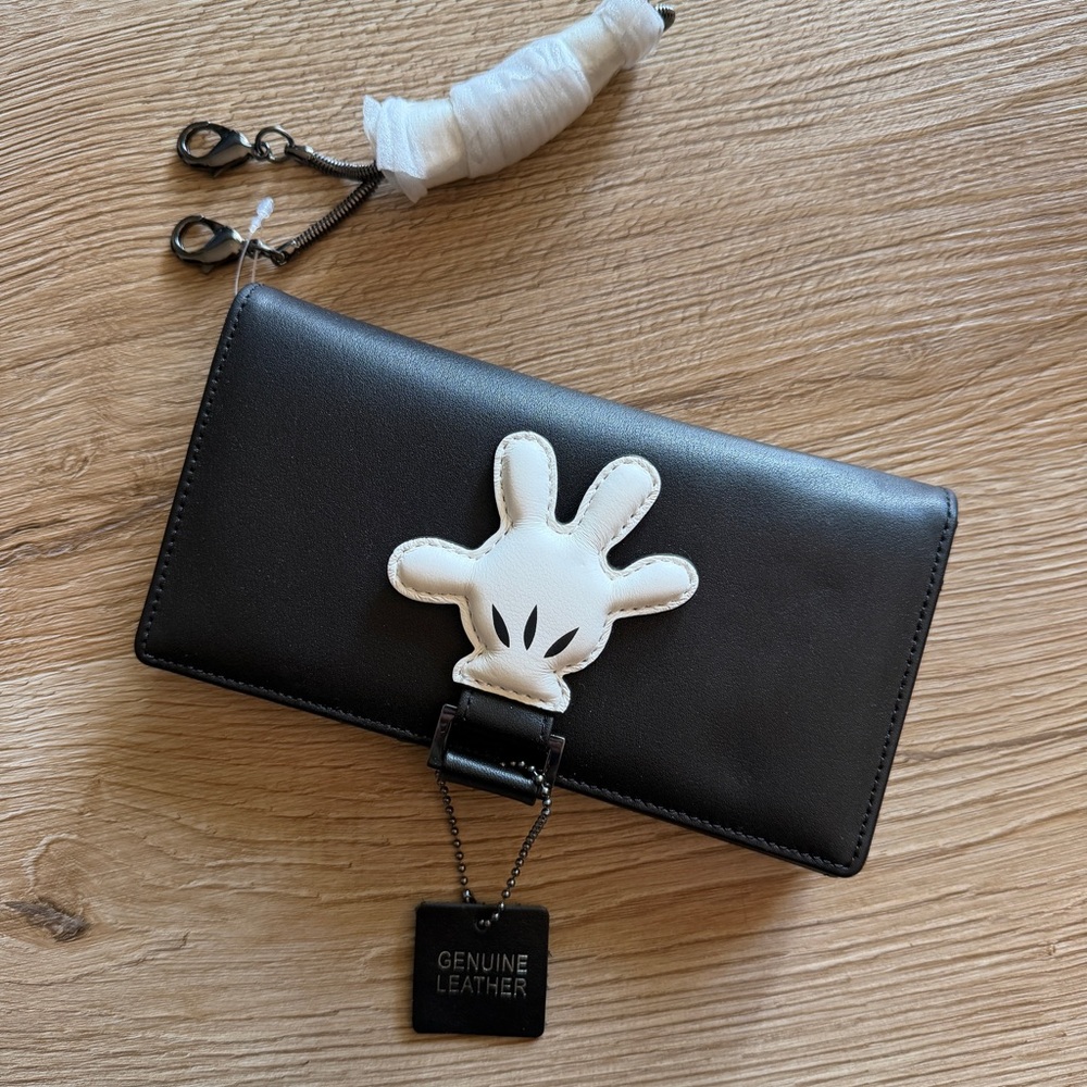 Disney Mickey Mouse Leather Crossbody Wallet Purse